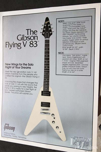 The Gibson Flying V 83が掲載されたカタログ