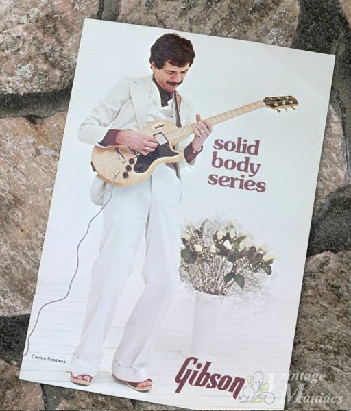 Gibson L-6Sと弾くサンタナが表紙のカタログ