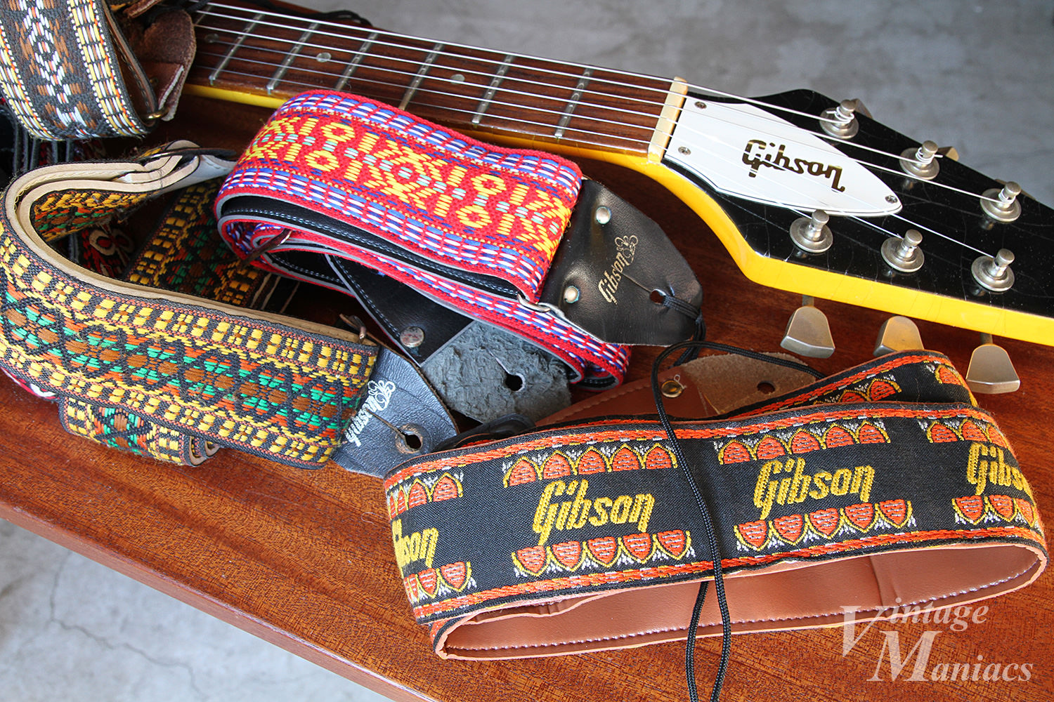 激レア・・美品】Gibson Lether Strap Vintageエレキギター - エレキギター