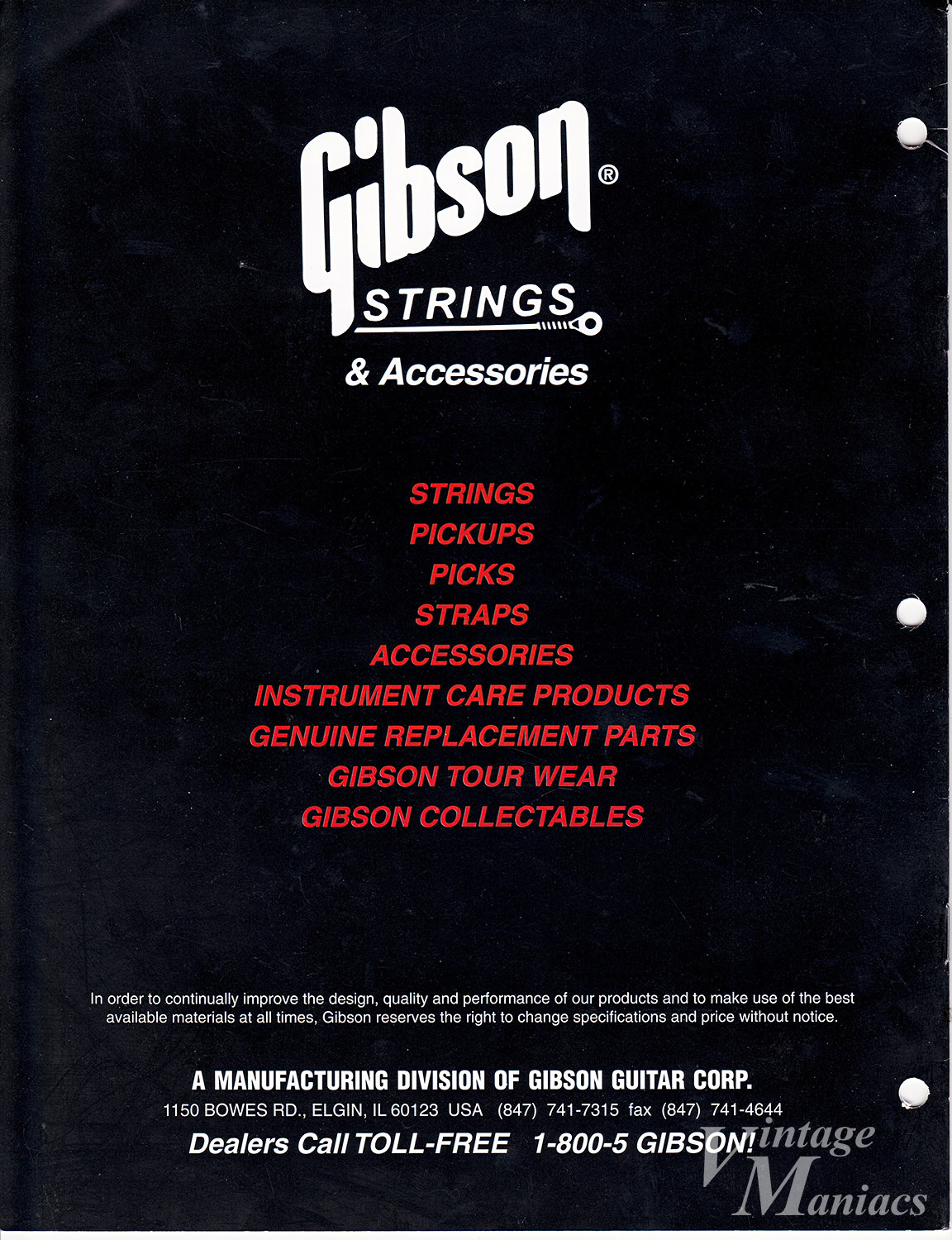 左利き用の弦 見たことがない純正ギグバッグ 87年と96年のgibsonカタログ