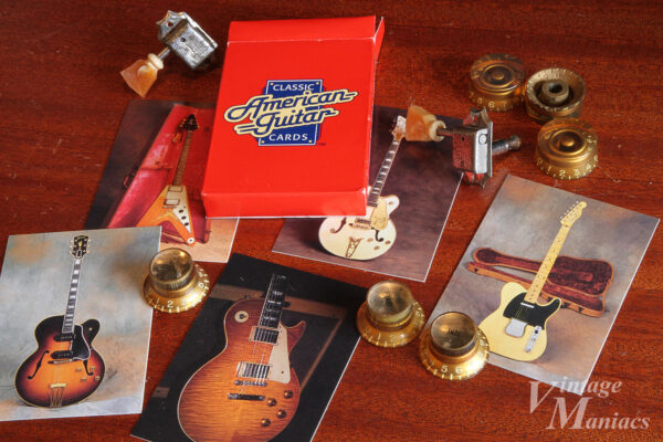 クラシックアメリカンギターカードとギターのパーツ