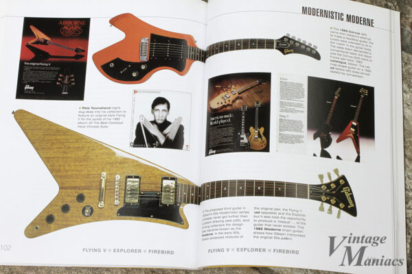 Gibson CorvusとModerneの紹介ページ