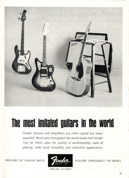 1965年のフェンダーの雑誌広告