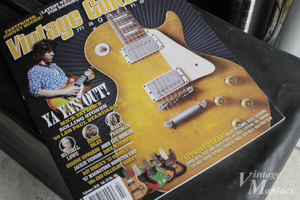 ミック・テイラーのレスポールが表紙になったVintage Guitar Magazine